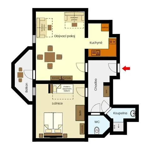 Apartmany215 Lägenhet Strážné